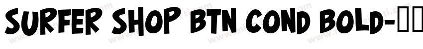 Surfer Shop BTN Cond Bold字体转换